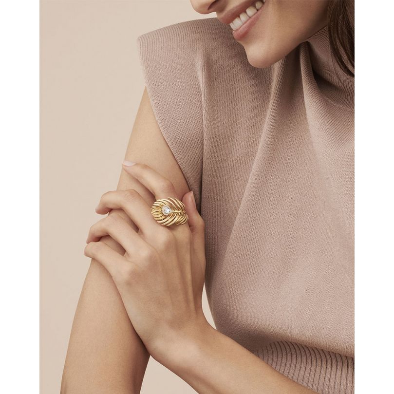 second worn look plume de paon 孔雀羽毛系列戒指,大号款