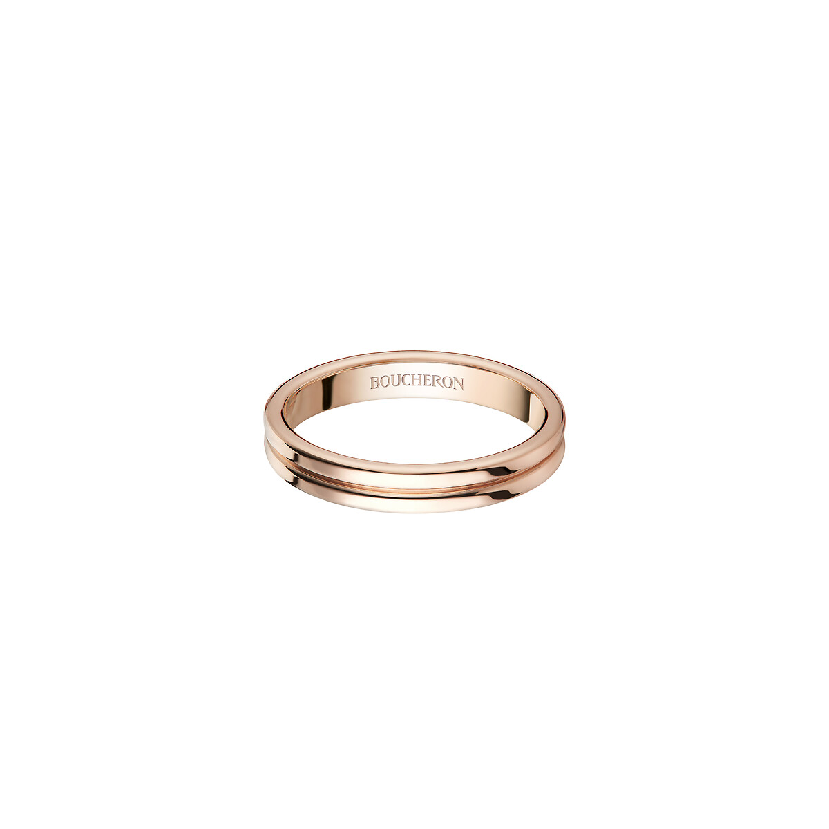 Boucheron 宝诗龙リング Godron婚戒，玫瑰金，小号款玫瑰金| Boucheron宝诗龙