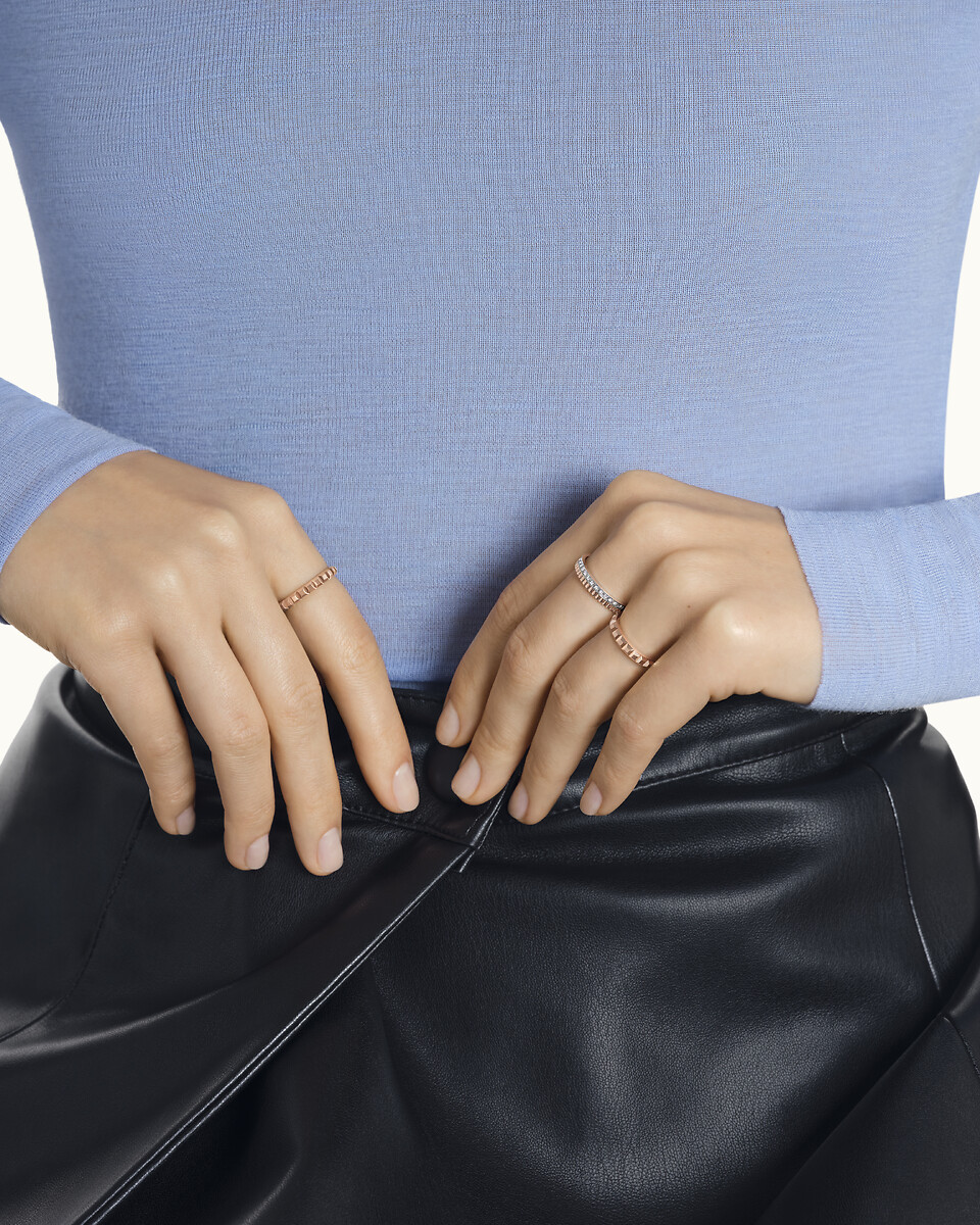 Clou de Paris婚戒，玫瑰金