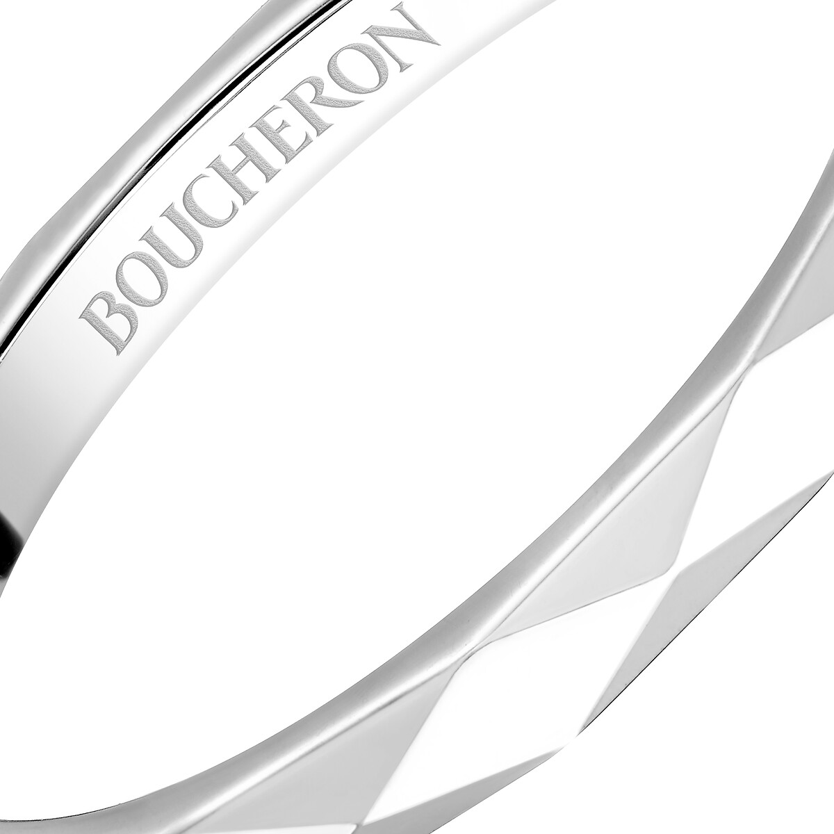 Facette铂金婚戒，小型款