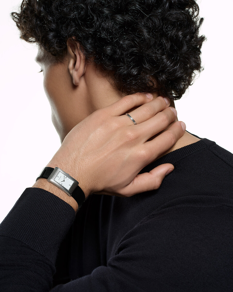 Godron铂金婚戒，小号款