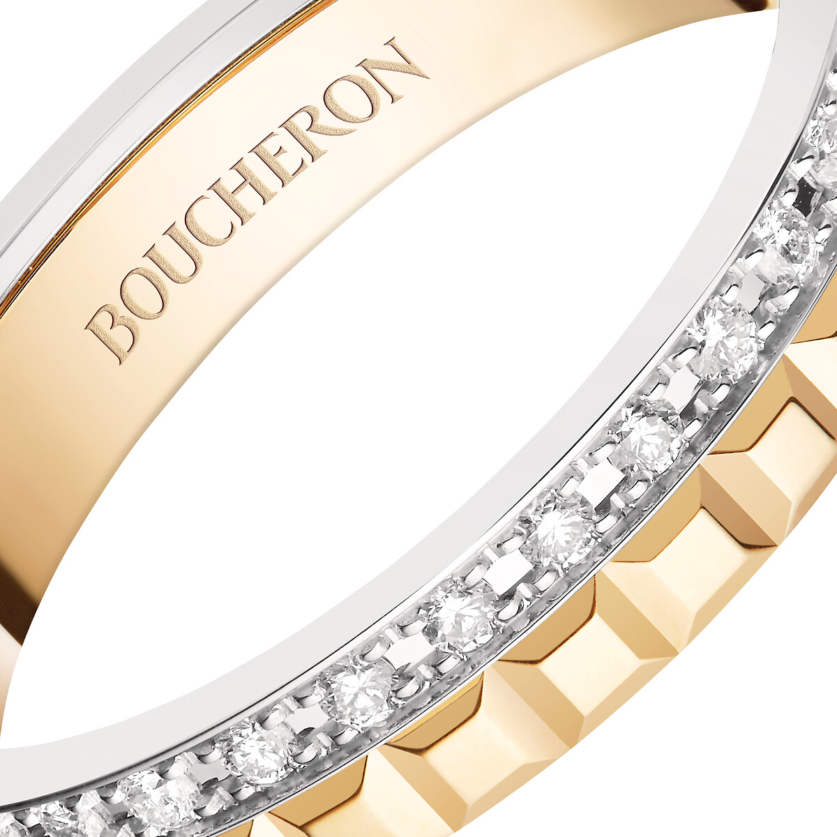 Quatre Radiant Edition Clou de Paris Wedding Band