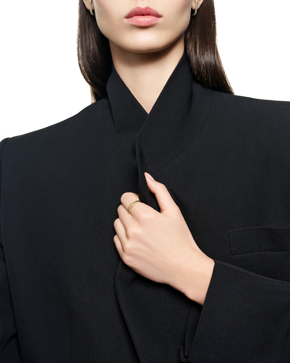 Grosgrain黄金婚戒