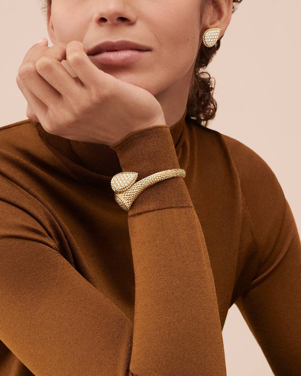 Serpent Bohème手镯，装饰大号图案  