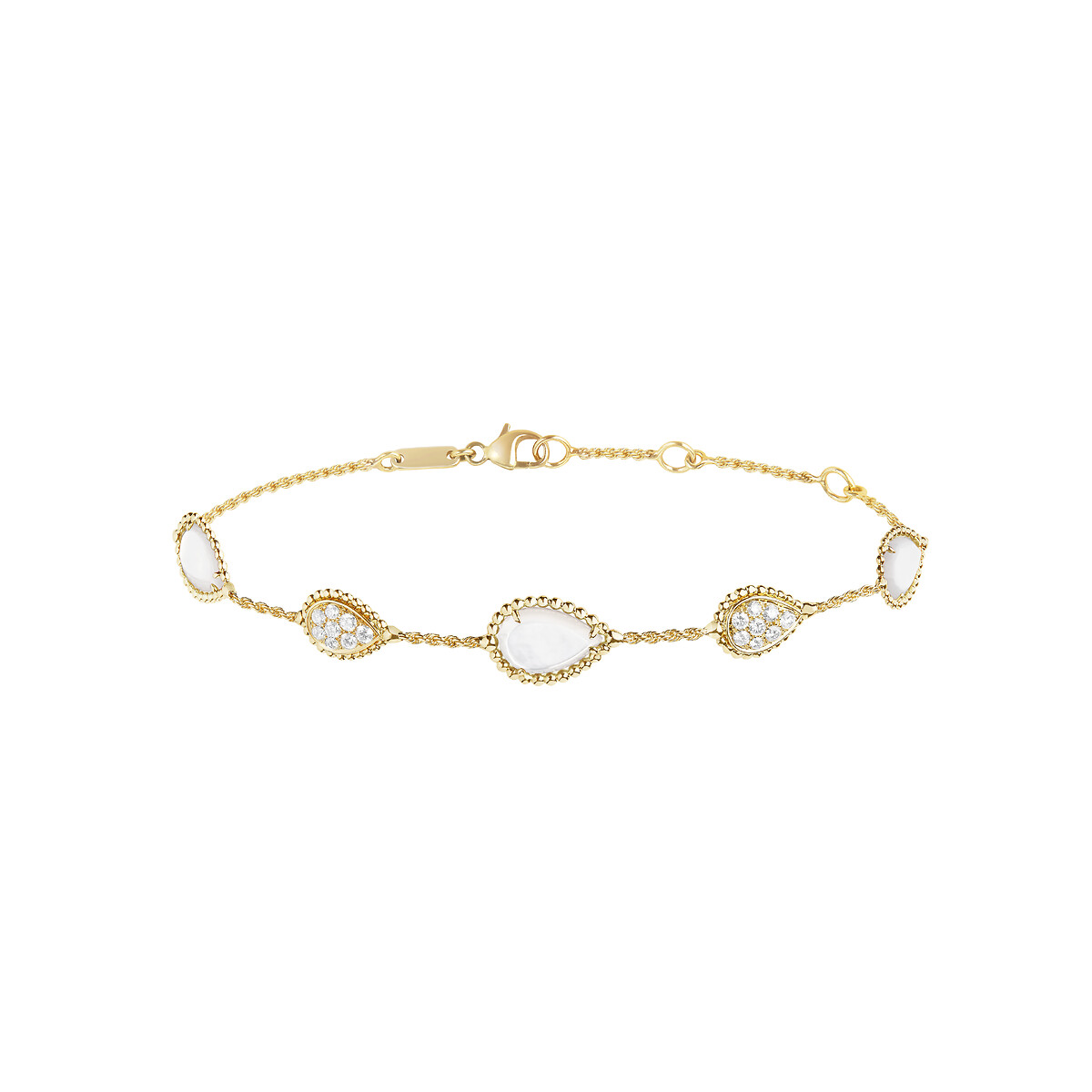 Serpent Bohème手链，装饰五枚图案