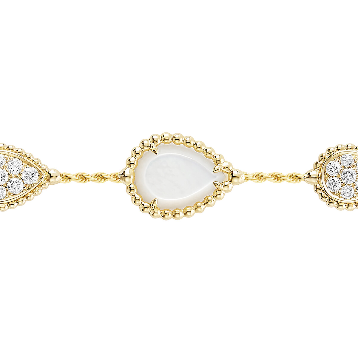 Serpent Bohème手链，装饰五枚图案