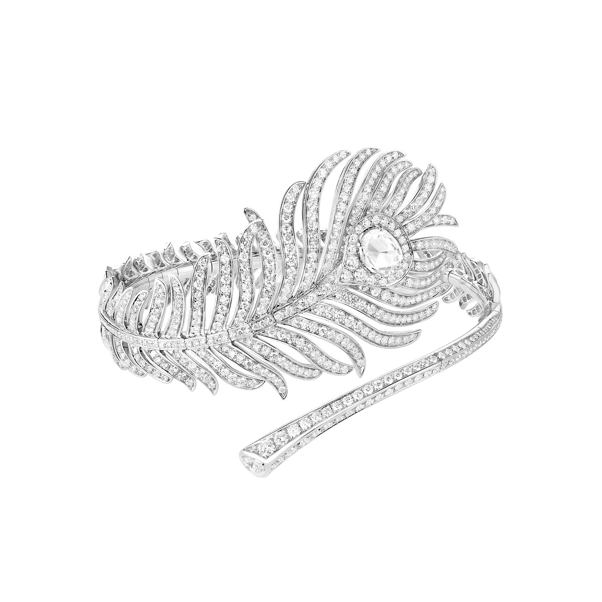 Plume de Paon 孔雀羽毛手镯