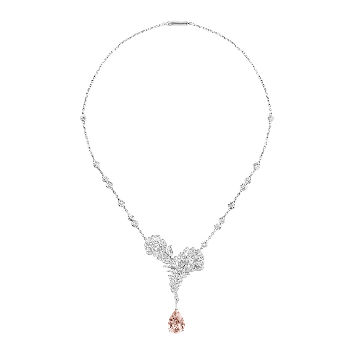 Plume de Paon孔雀羽毛项链