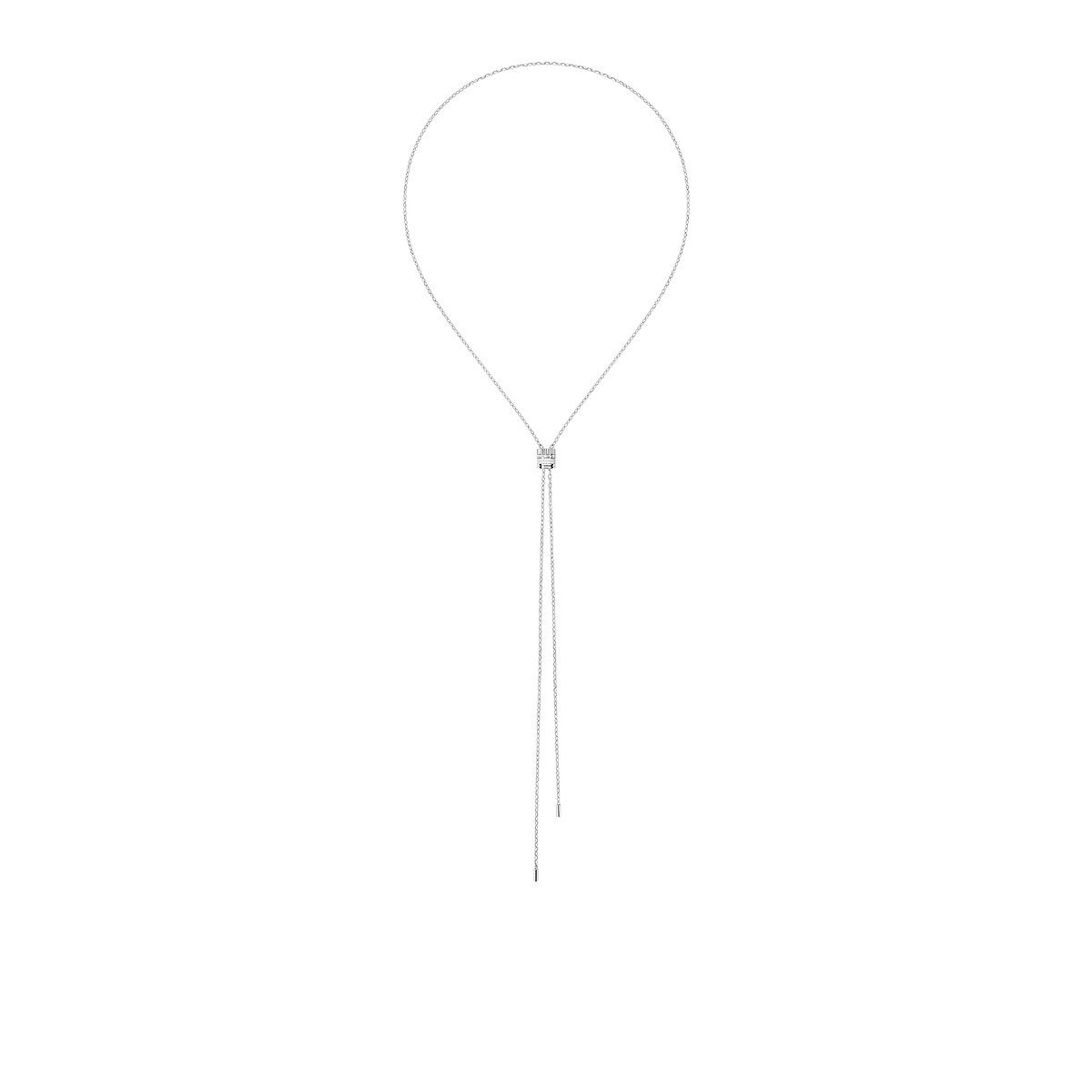 Quatre Double White系列长项链，小型款