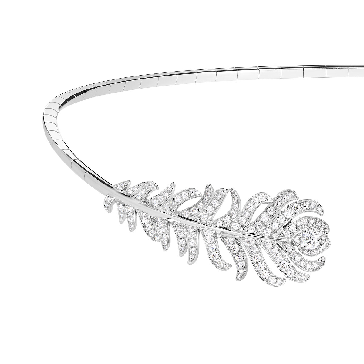 Plume de Paon 孔雀羽毛项链