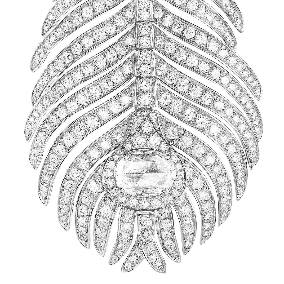 Plume de Paon孔雀羽毛耳环