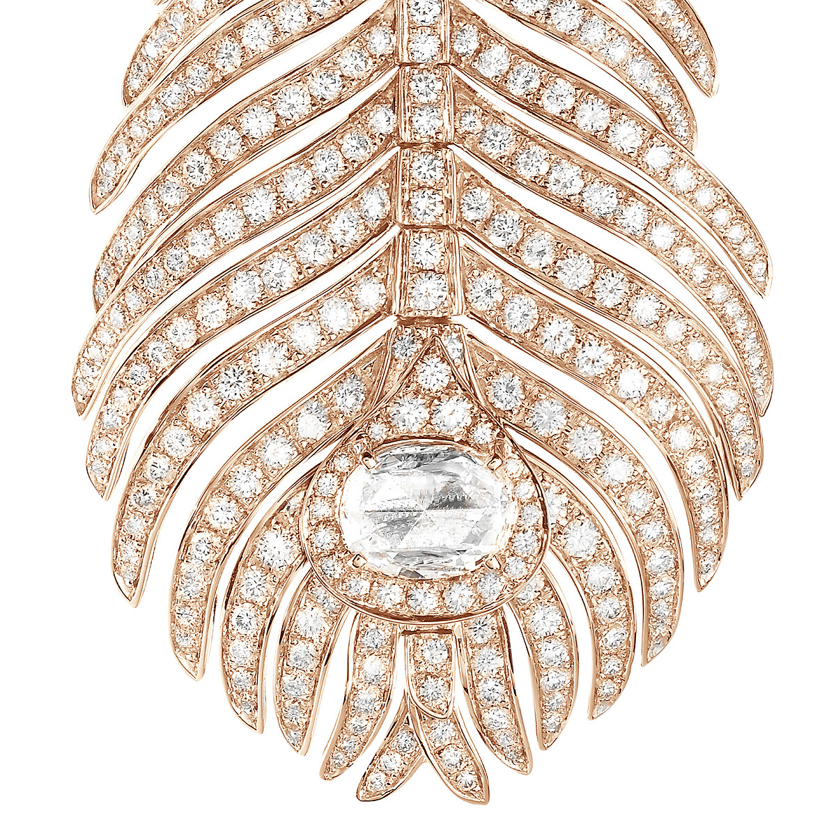 Plume de Paon孔雀羽毛耳环