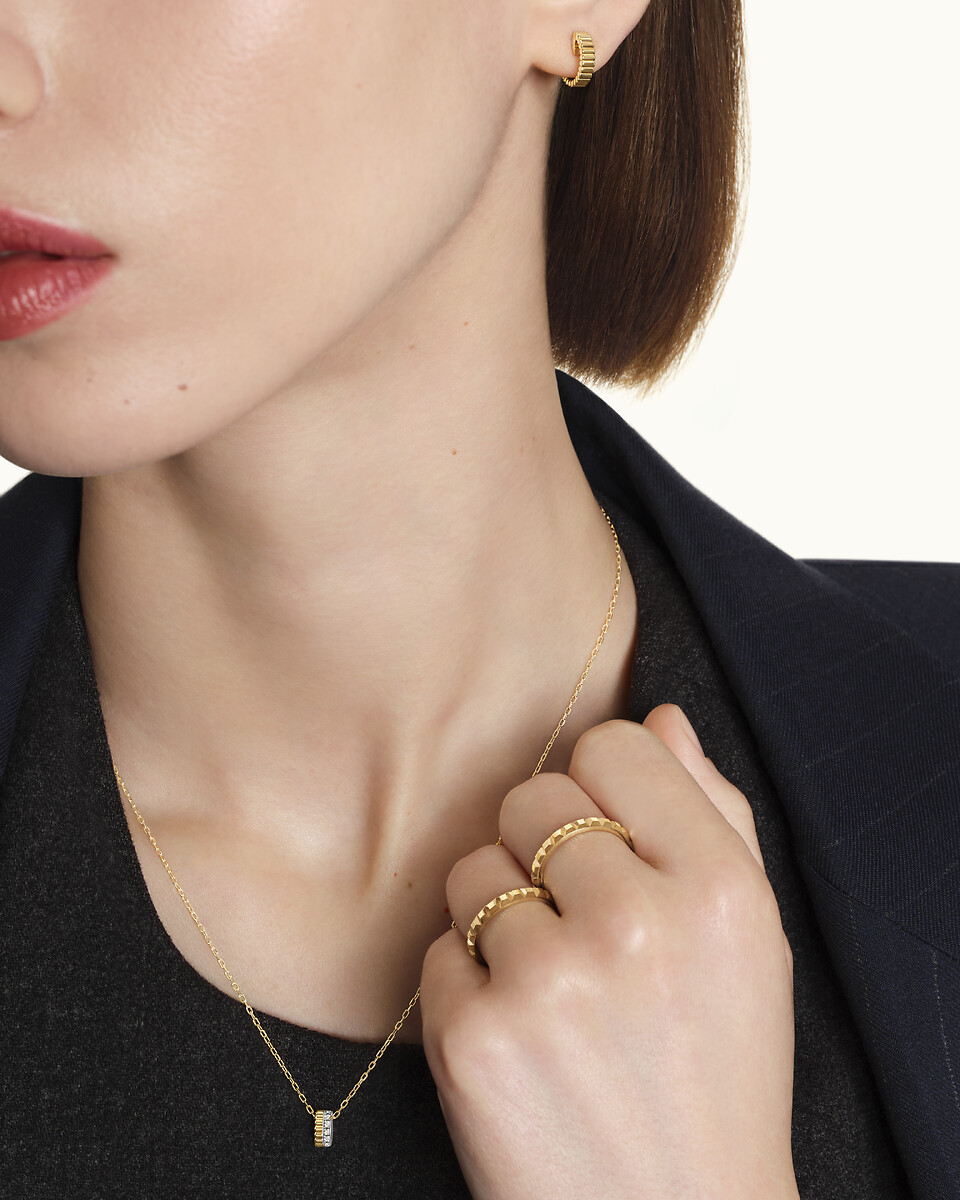 Quatre系列Grosgrain耳钉