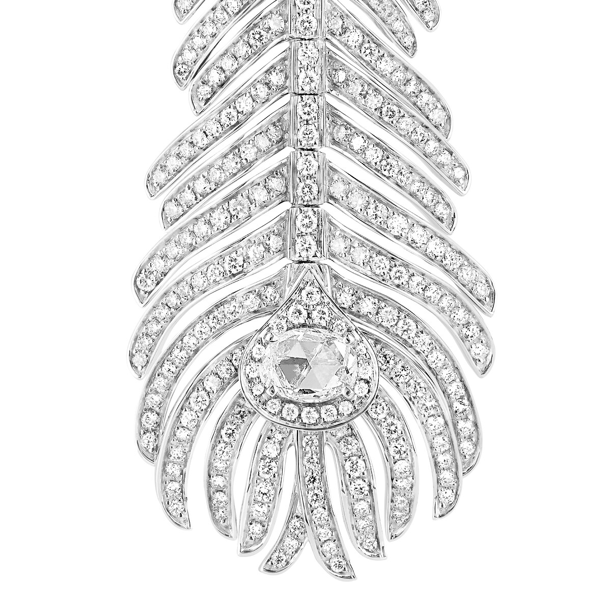 Plume de Paon孔雀羽毛耳环