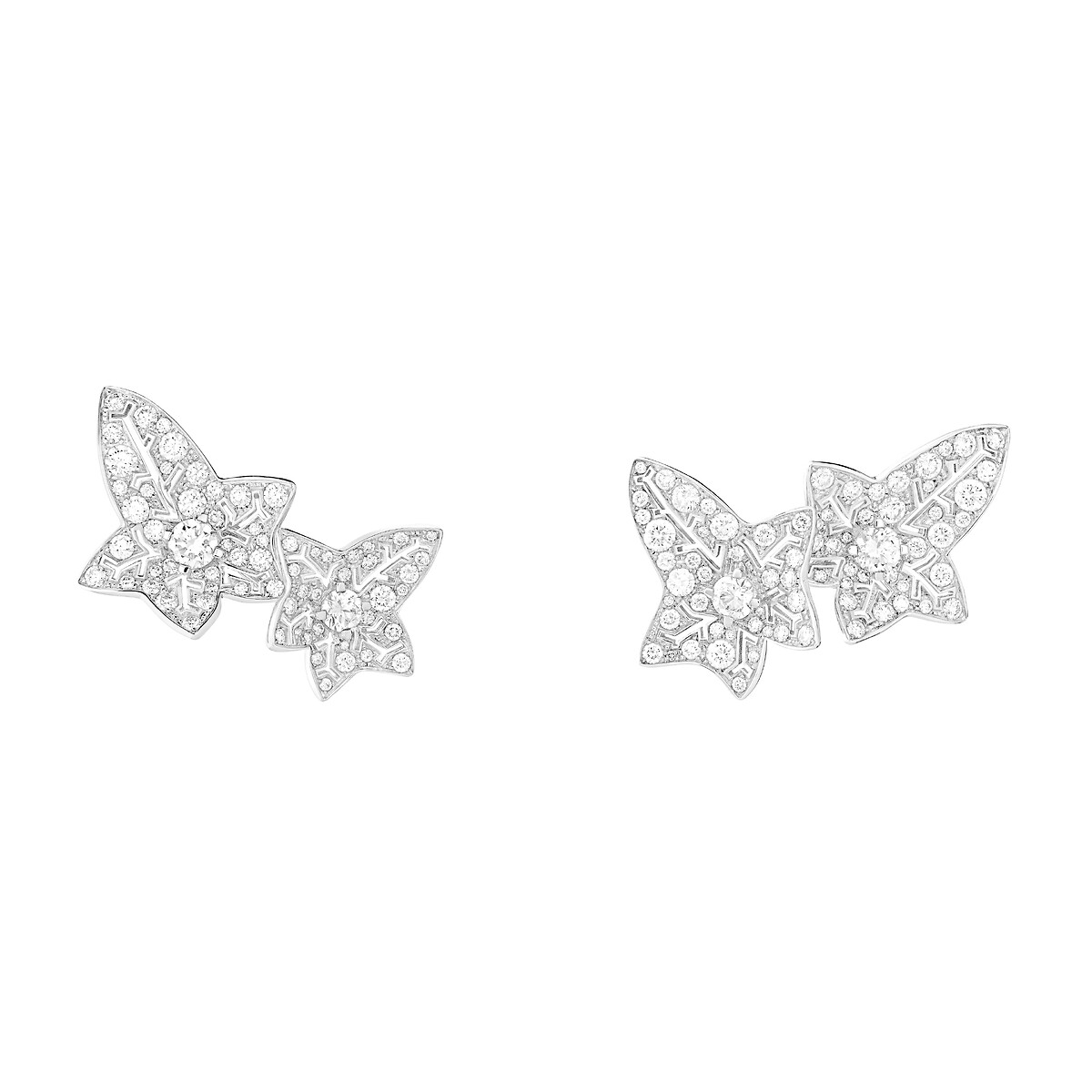 Lierre de Paris Asymmetrical ear clips