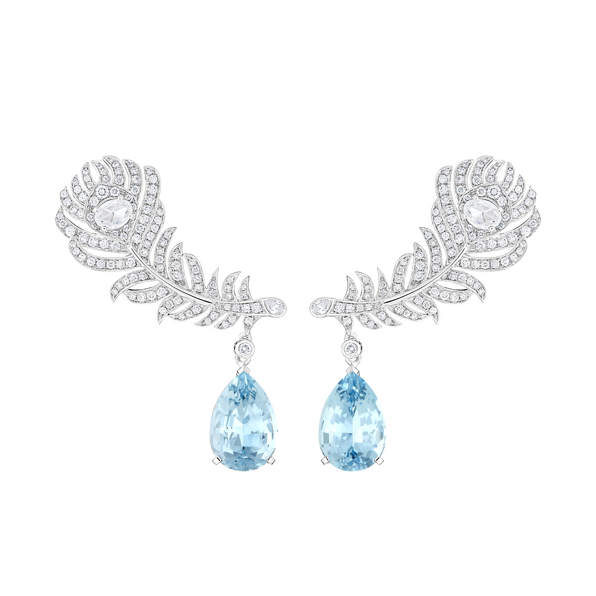 Plume de Paon Ear clips