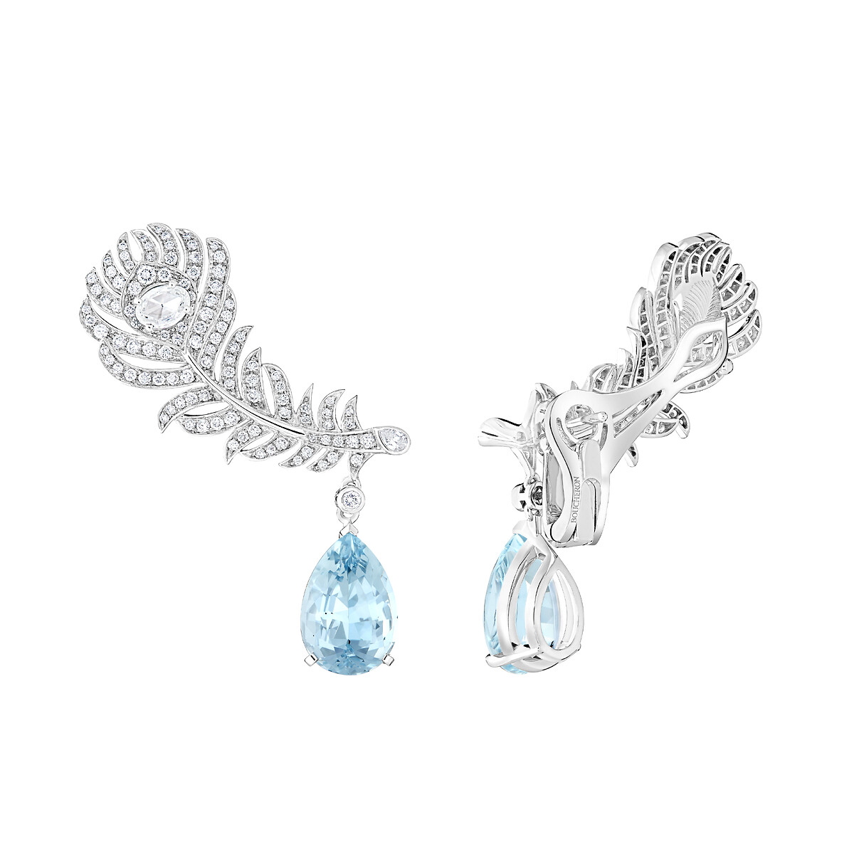 Plume de Paon Ear clips