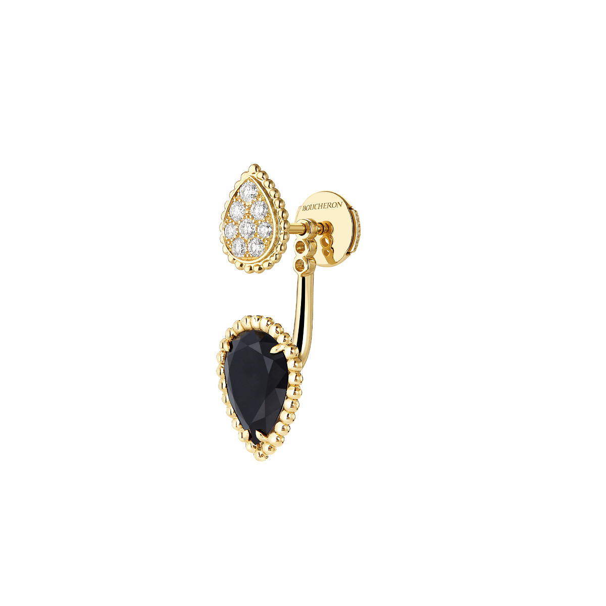 Serpent Bohème Single stud earring double motif
