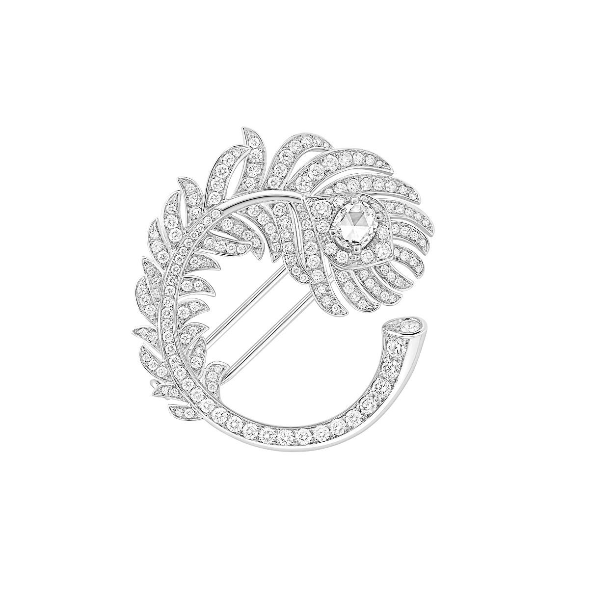 Plume de Paon孔雀羽毛胸针