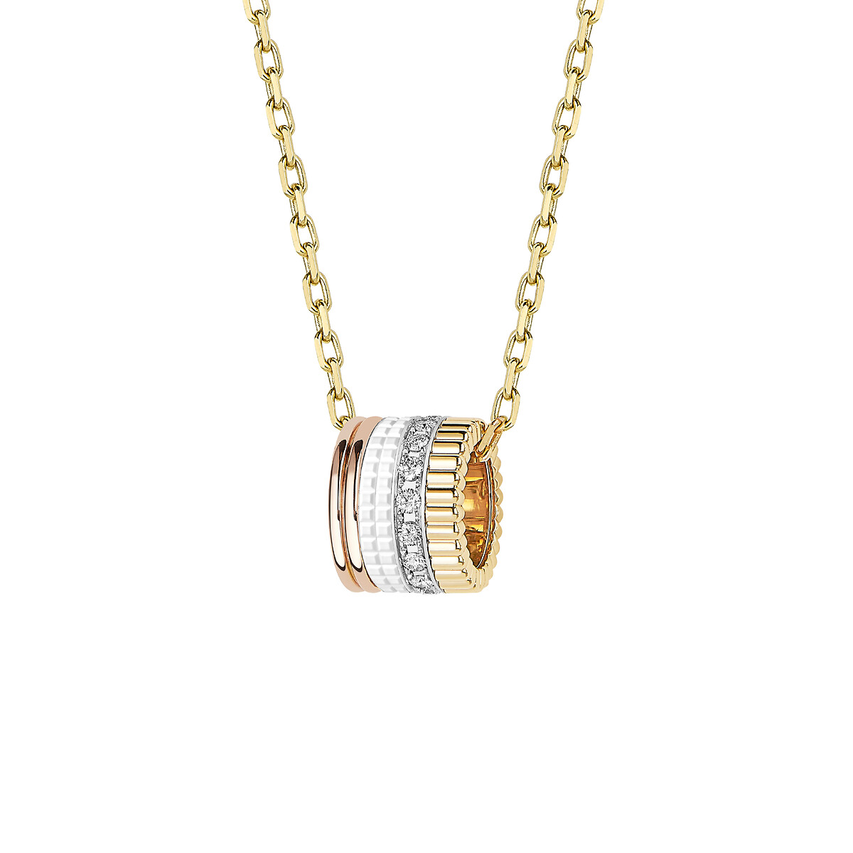 Quatre White系列吊坠项链，大型款