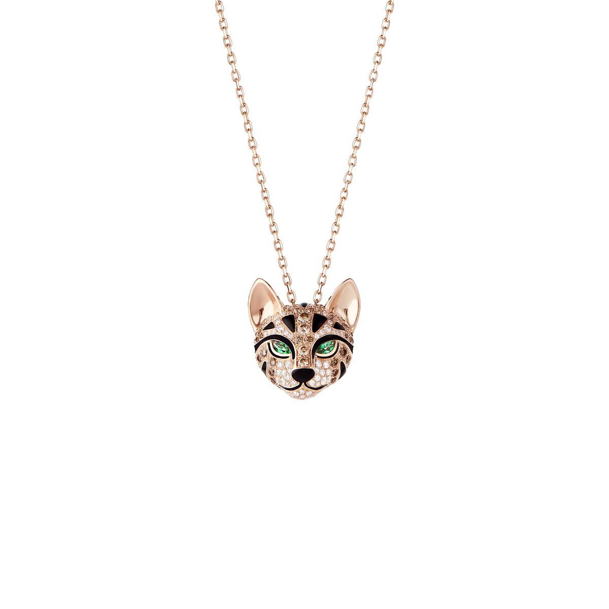 First product packshot Fuzzy, the Leopard Cat pendant