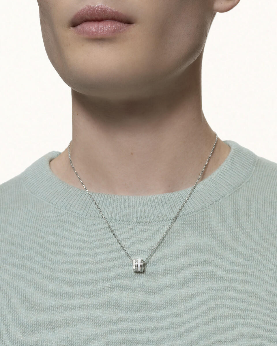 Quatre Double White系列吊坠项链，大型款