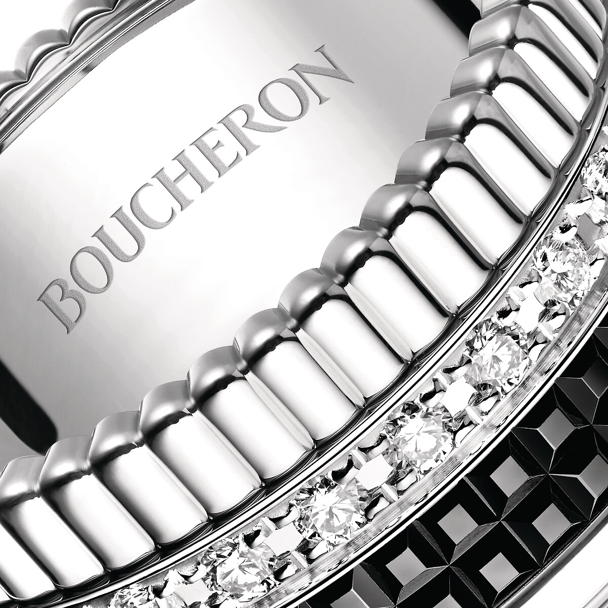 Quatre Black Edition | Large Diamond Ring