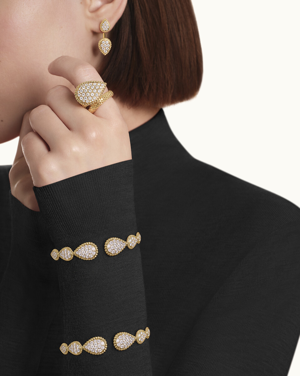 Serpent Bohème图案戒指，大号款