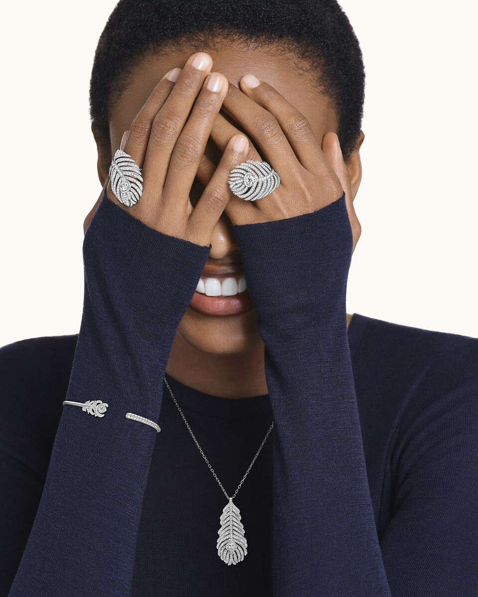 Plume de Paon孔雀羽毛戒指