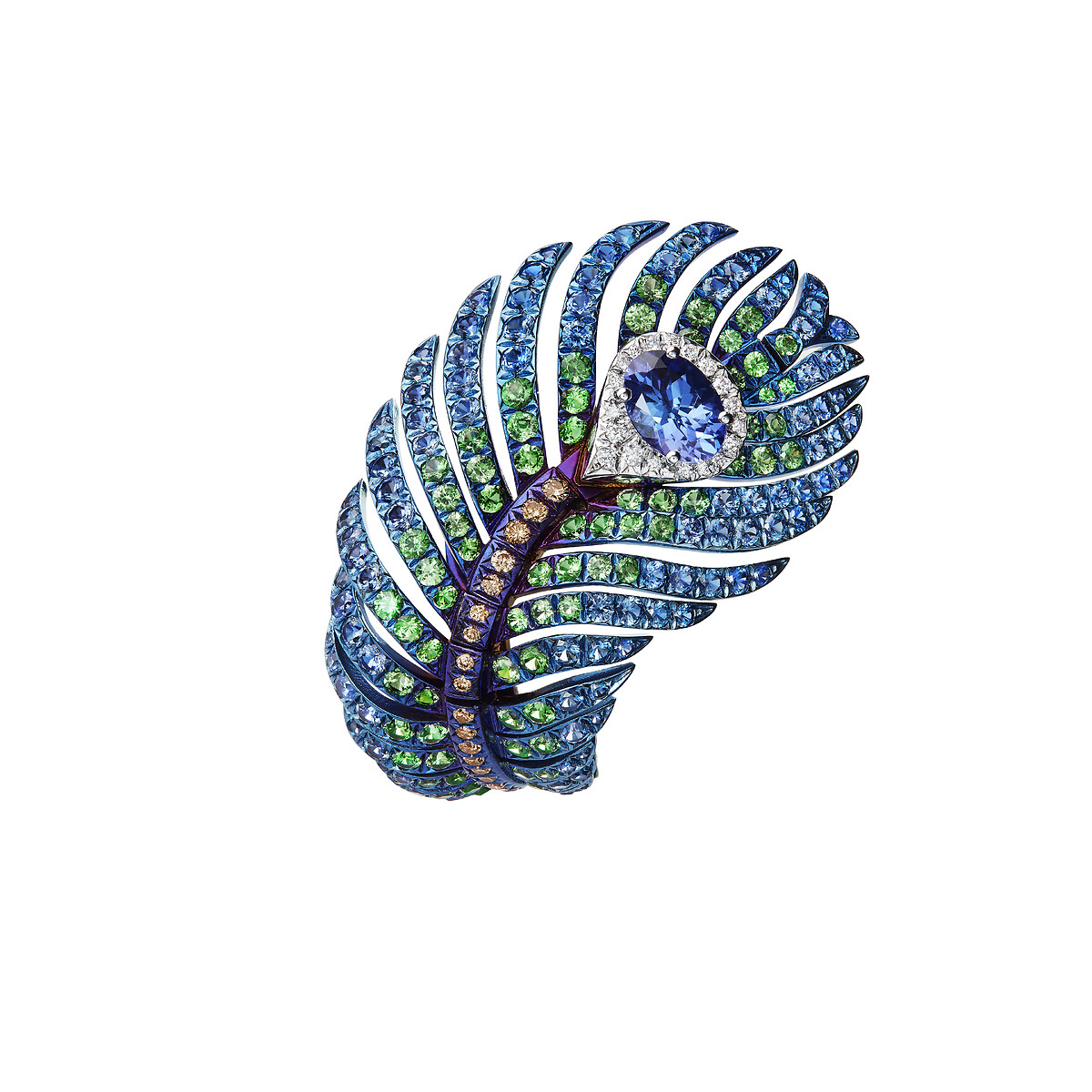 Plume de Paon孔雀羽毛戒指