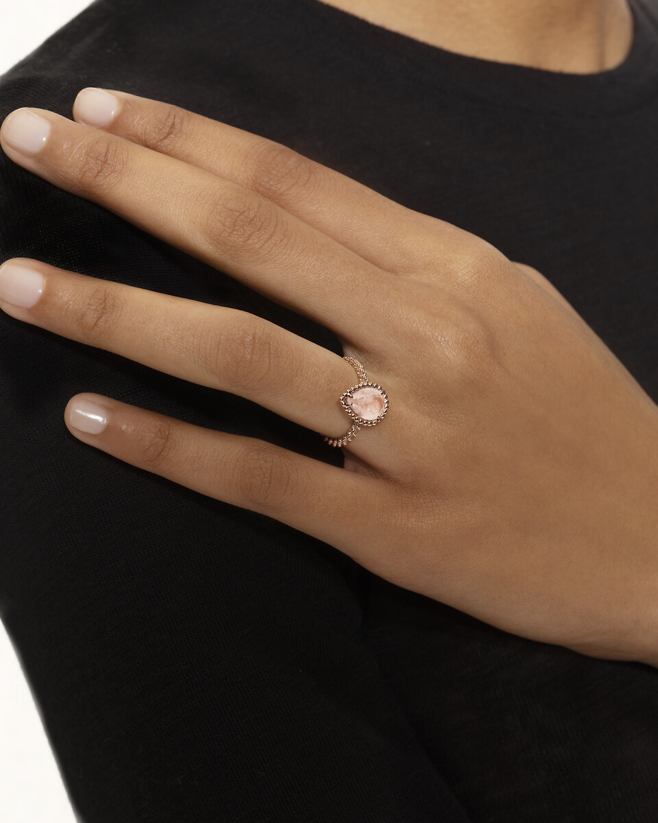 Serpent Bohème粉水晶系列戒指