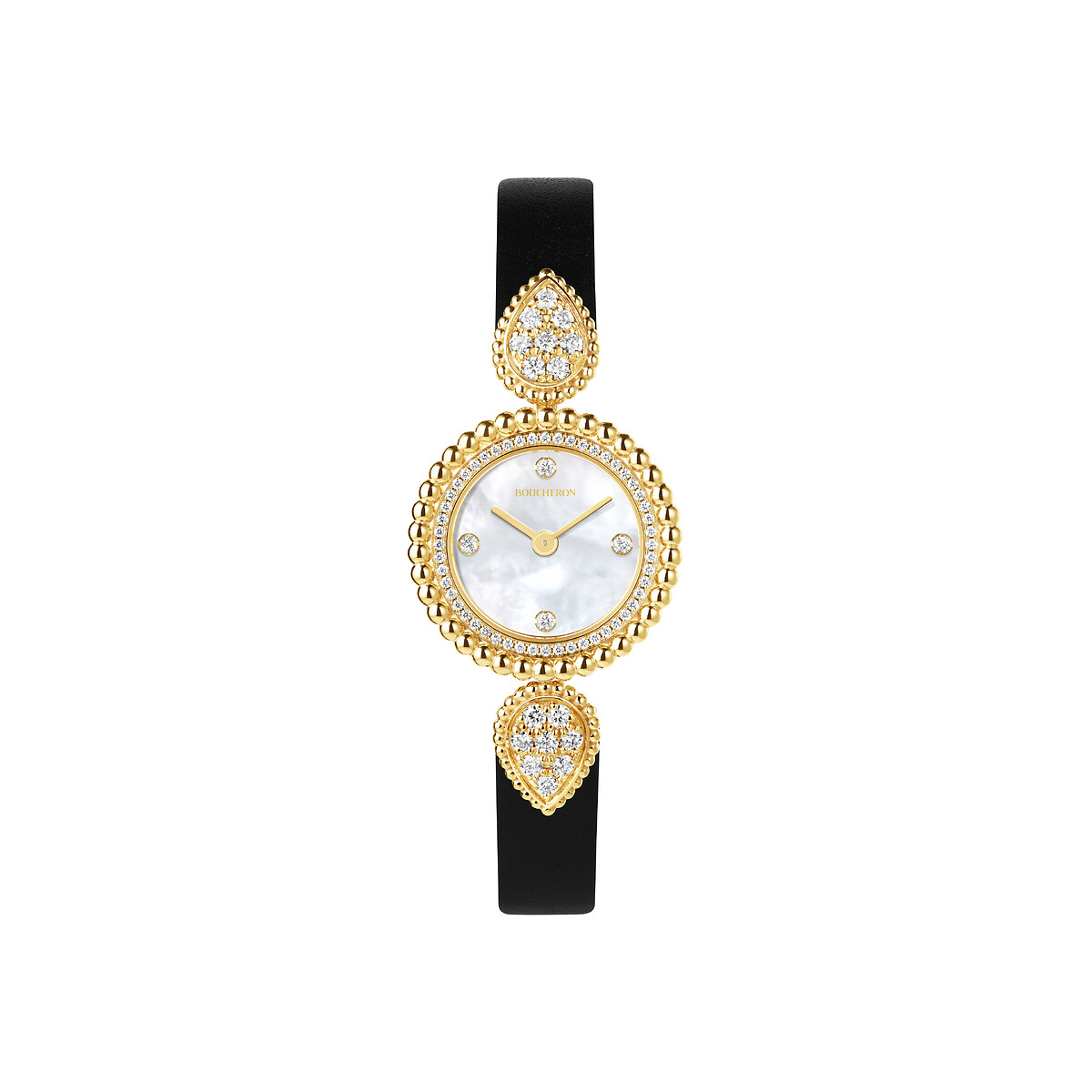 Serpent Boh&egrave;me watch, 23 mm, yellow gold and diamonds