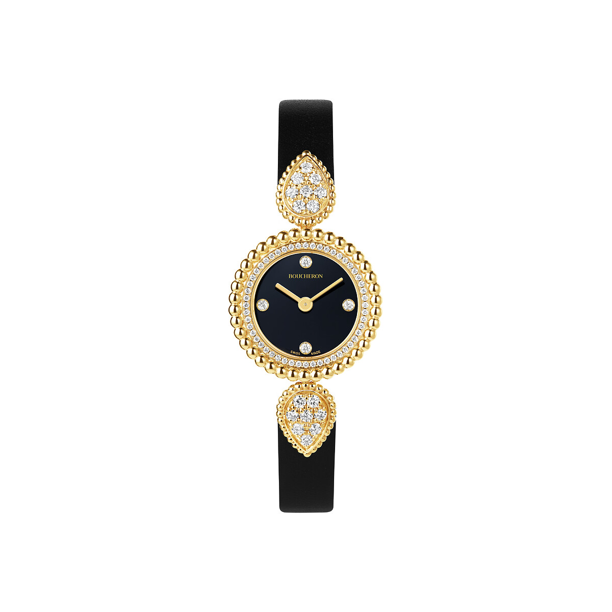 Serpent Bohème watch, 23 mm, yellow gold and diamonds