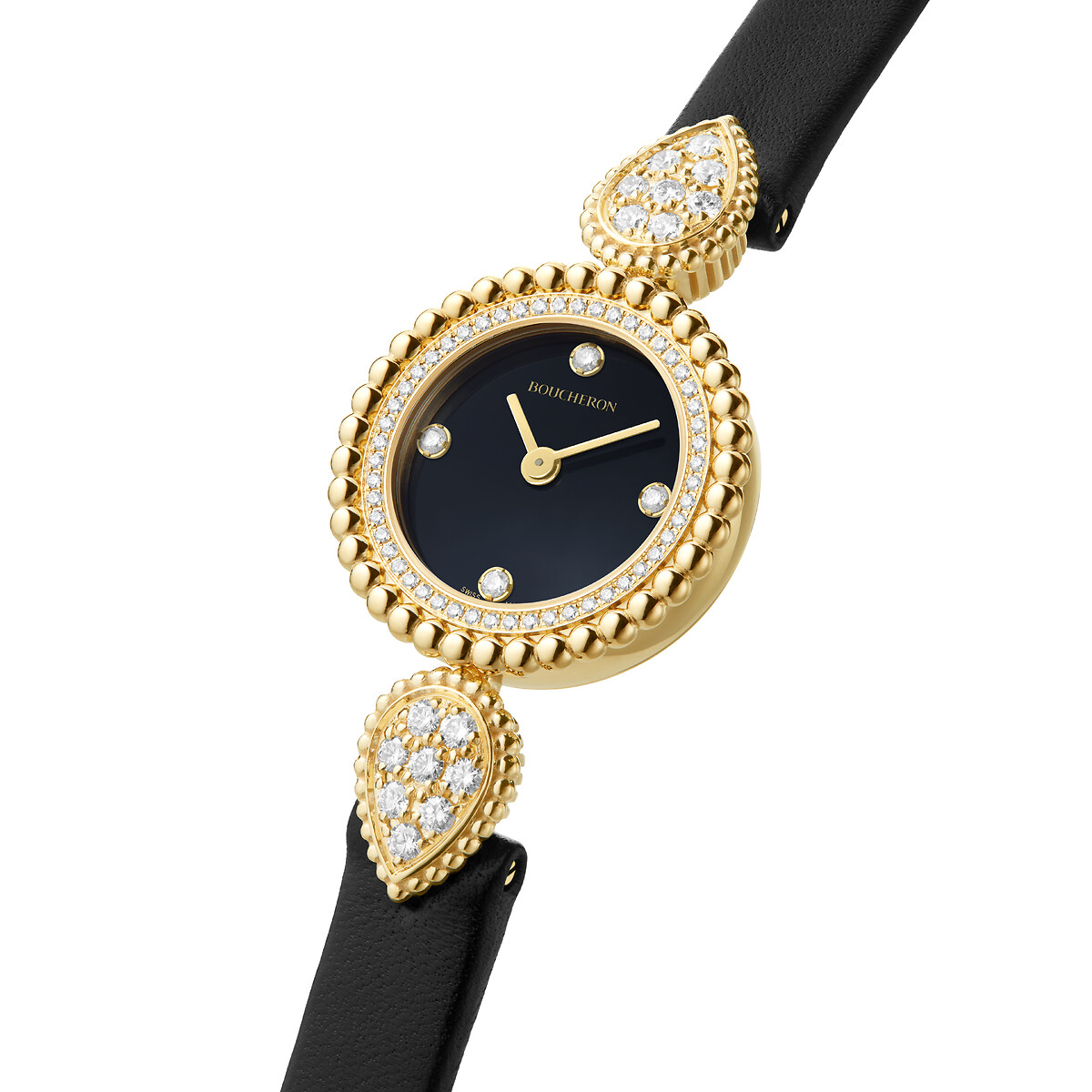 Serpent Bohème watch, 23 mm, yellow gold and diamonds