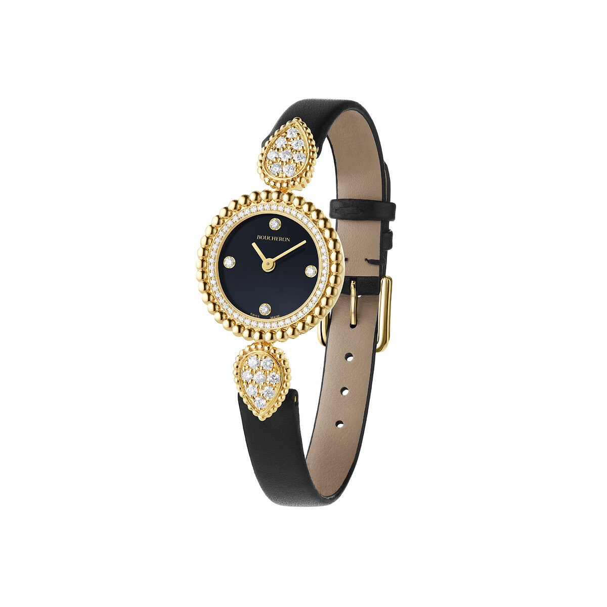Serpent Bohème watch, 23 mm, yellow gold and diamonds